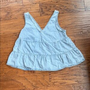 GAP Light Blue Denim Top